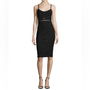 NWT Elizabeth and James Bianca Embellished Fitted Dress